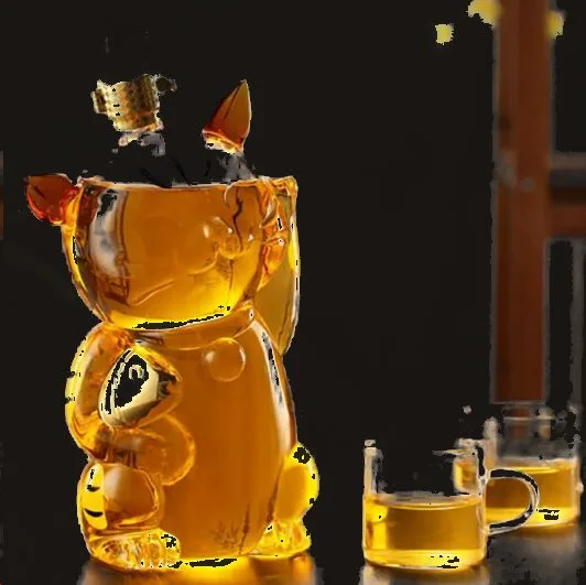 Glas-Set «Cat», Dekanter 1000 ml · Gläser 150 ml