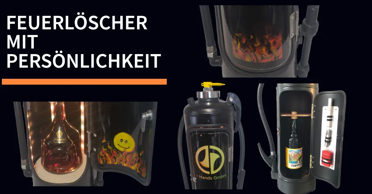 Feuerlöscher Mini-Bar — Upcycling Unikat